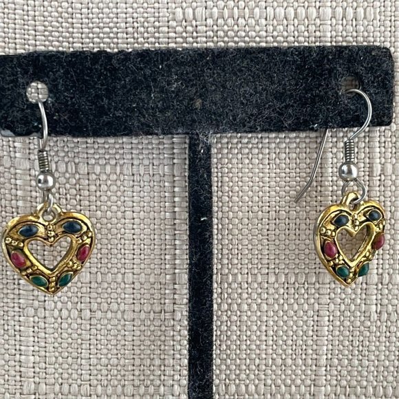 Vintage Earrings Gold Tone Fashion Ear Jewelry Women Earrings - Picture 6 of 10